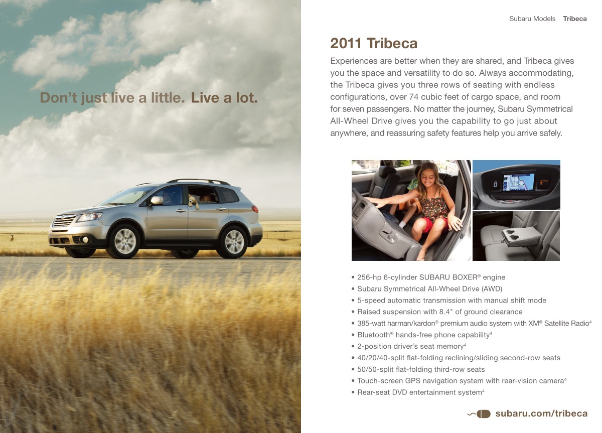 2011 Subaru Brochure Page 8